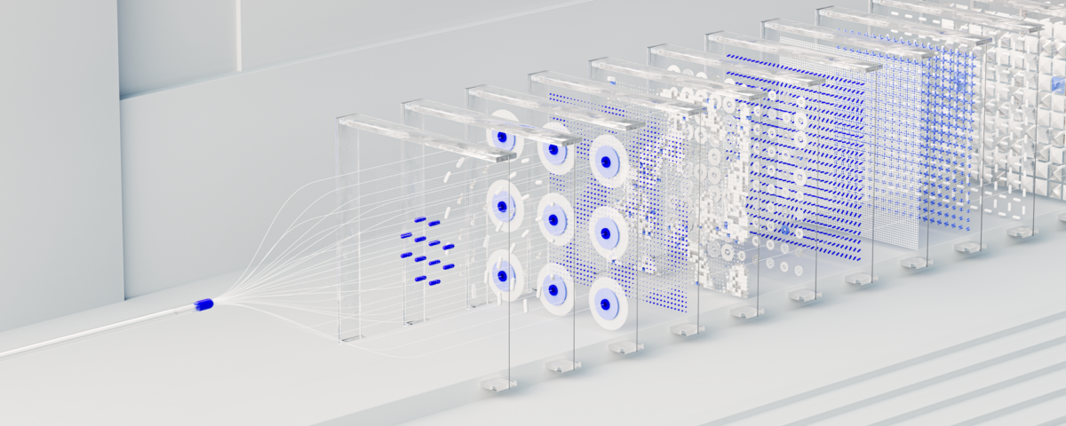 AI cybersecurity system analyzing threats in a modern security operations center