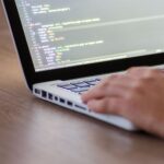 Developer workstation showing Claude API authentication code and security key