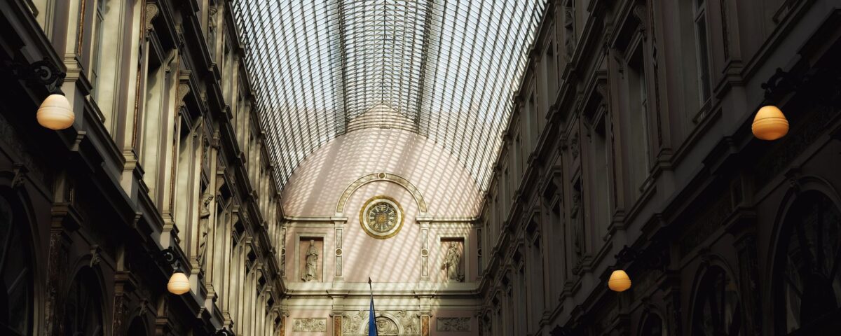 European regulatory building entrance representing EU AI Act enforcement authority