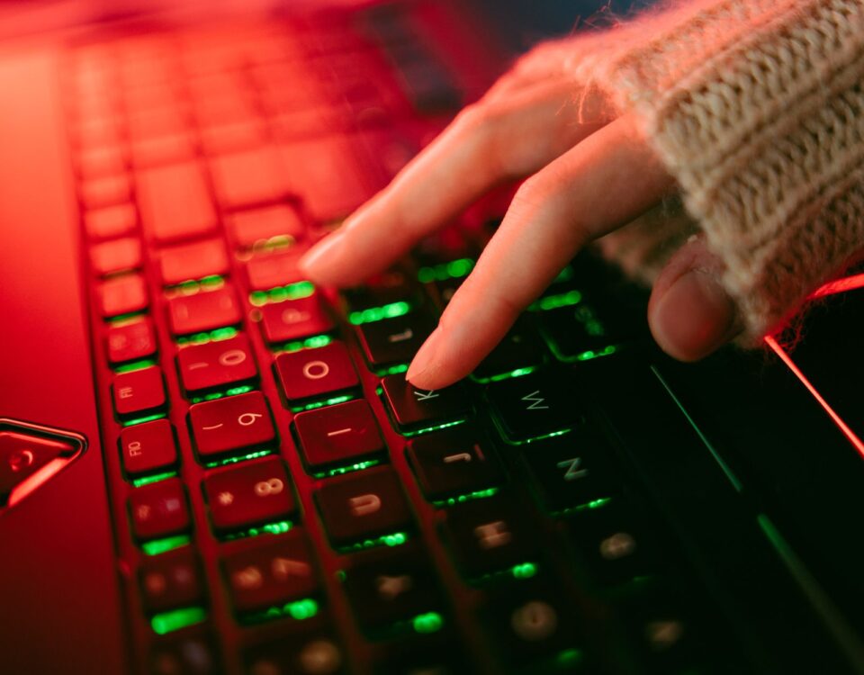 Robotic arm autonomously operating a keyboard inside an enterprise server room