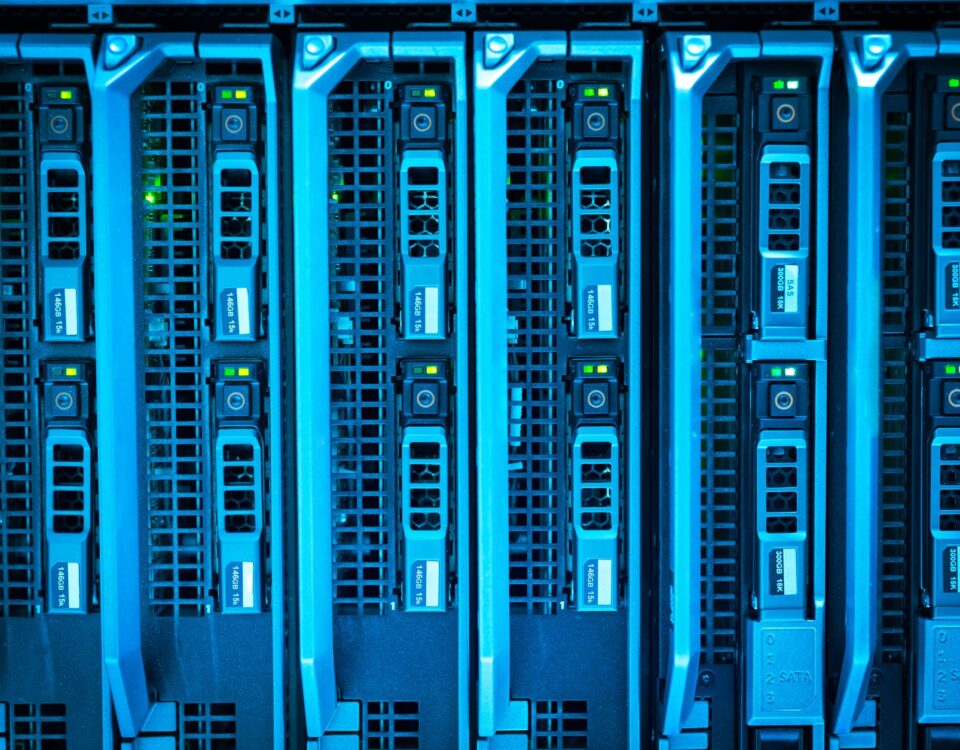 Biometric fingerprint scanner securing access to a cloud server room