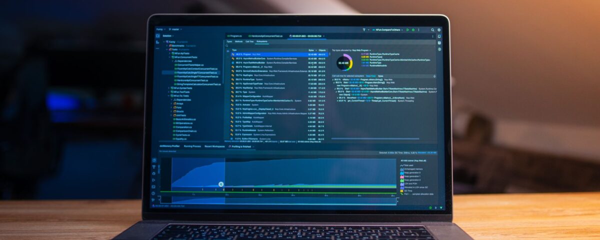 Developer laptop terminal showing package manager dependency resolution output warnings