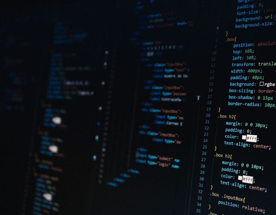 Linux kernel terminal displaying eBPF program code in server room